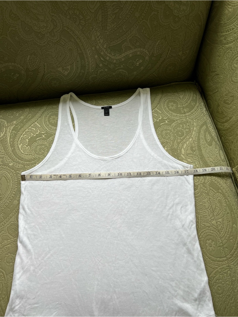 J. Crew Ribbed Tank Size Large - Picture 2 of 8